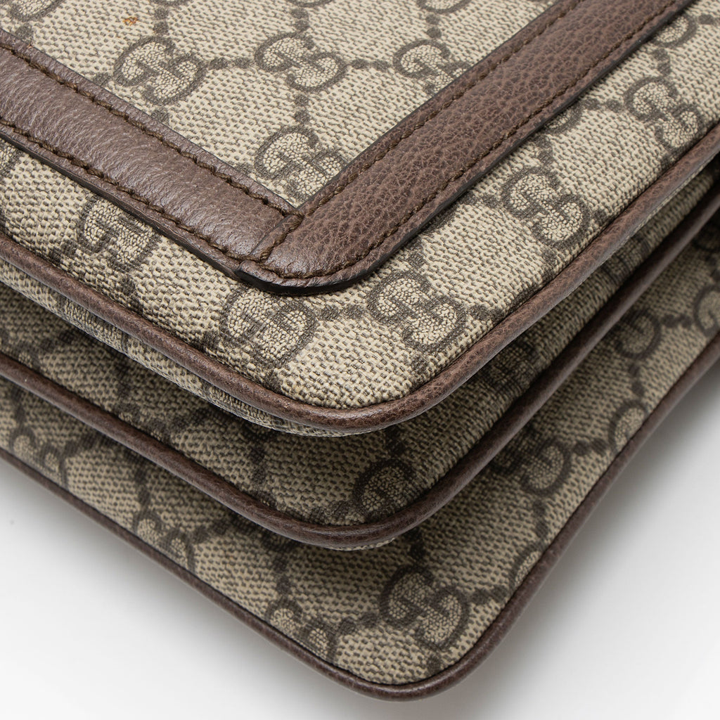 Gucci GG Supreme Ophidia Gusset Medium Crossbody