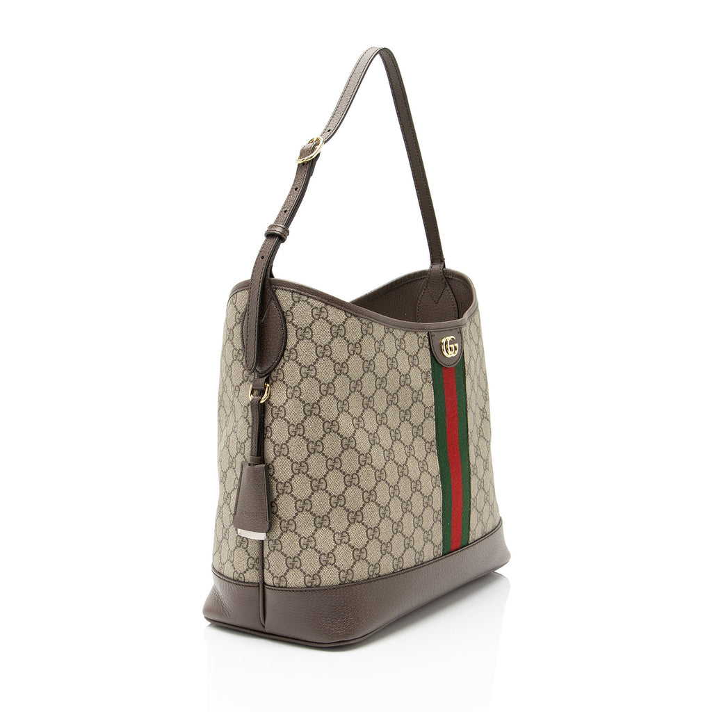 Gucci GG Supreme Ophidia Large Open Shoulder Bag