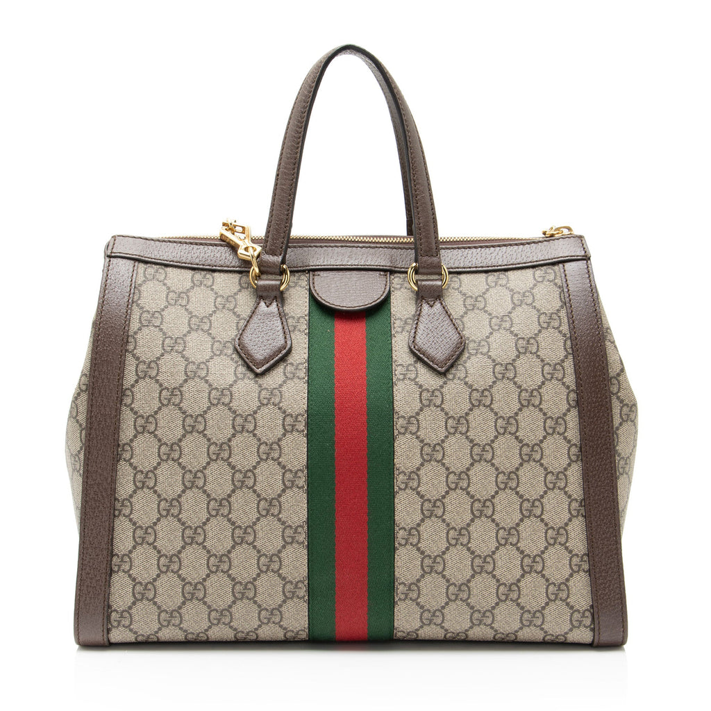 Gucci GG Supreme Ophidia Large Zip Tote