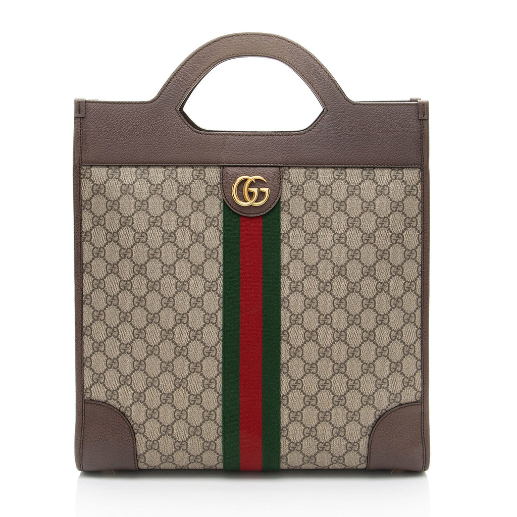 Gucci GG Supreme Ophidia Open Handle Tote