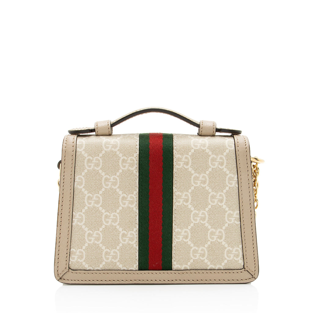Gucci GG Supreme Ophidia Padlock Mini Top Handle