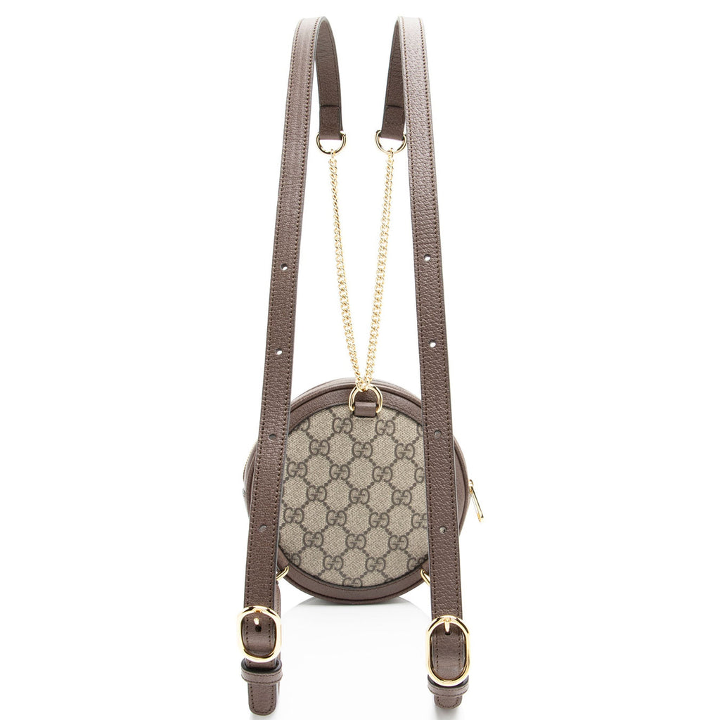 Gucci GG Supreme Ophidia Round Mini Backpack