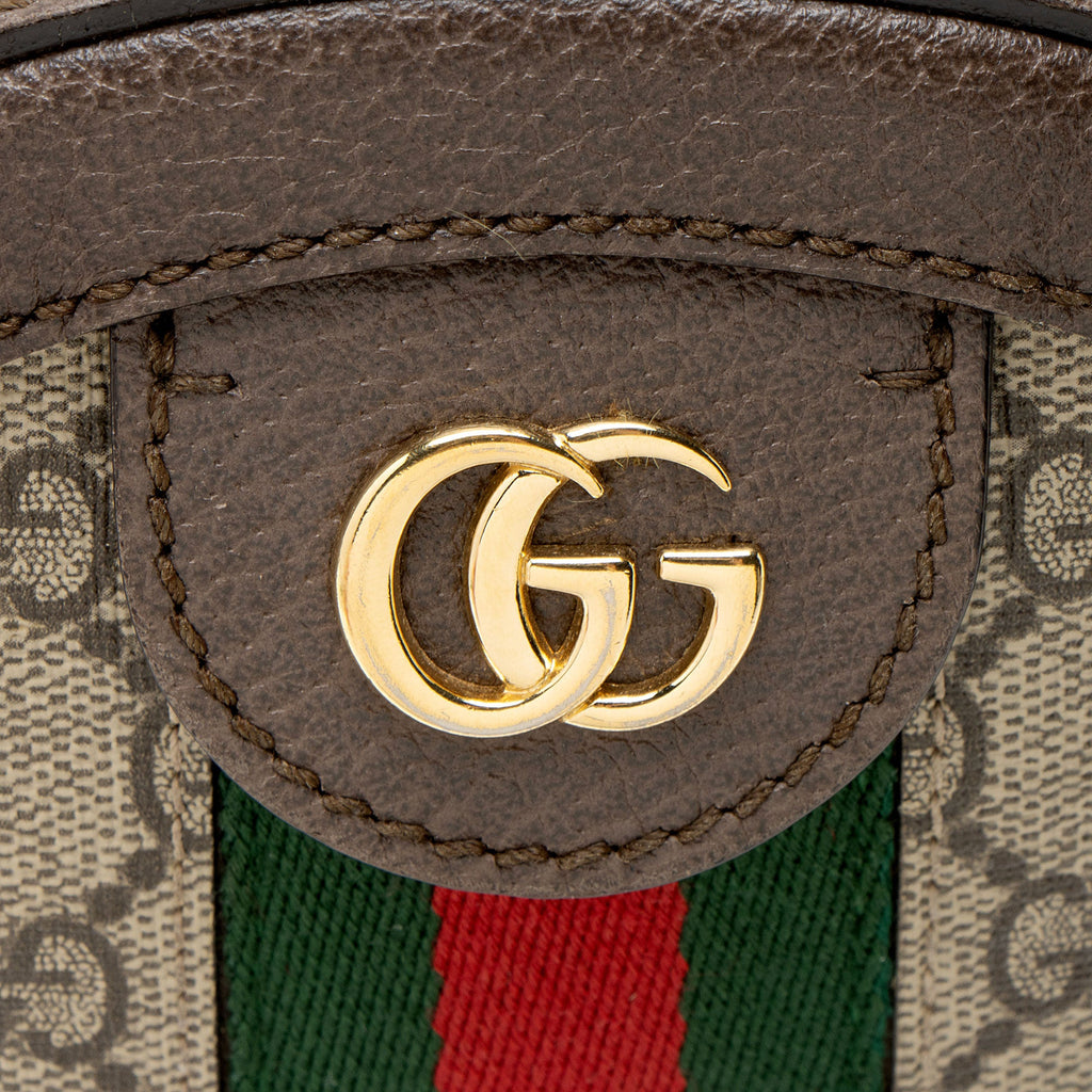 Gucci GG Supreme Ophidia Round Mini Shoulder Bag
