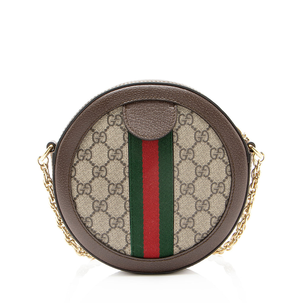 Gucci GG Supreme Ophidia Round Mini Shoulder Bag