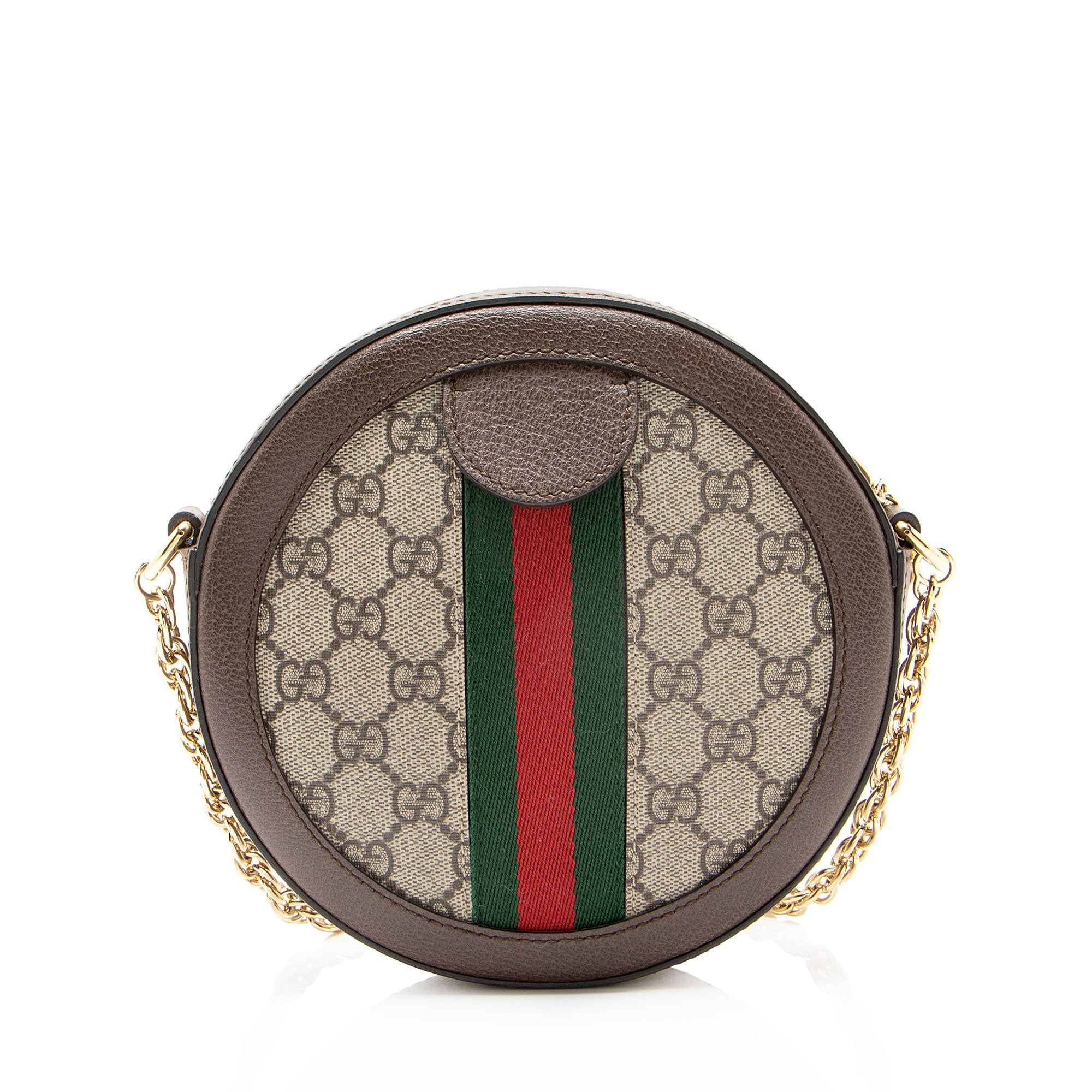 Gucci GG Supreme Ophidia Round Mini Shoulder Bag