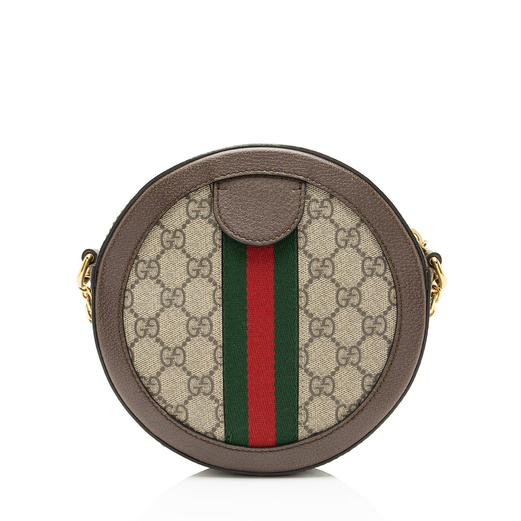 Gucci GG Supreme Ophidia Round Mini Shoulder Bag