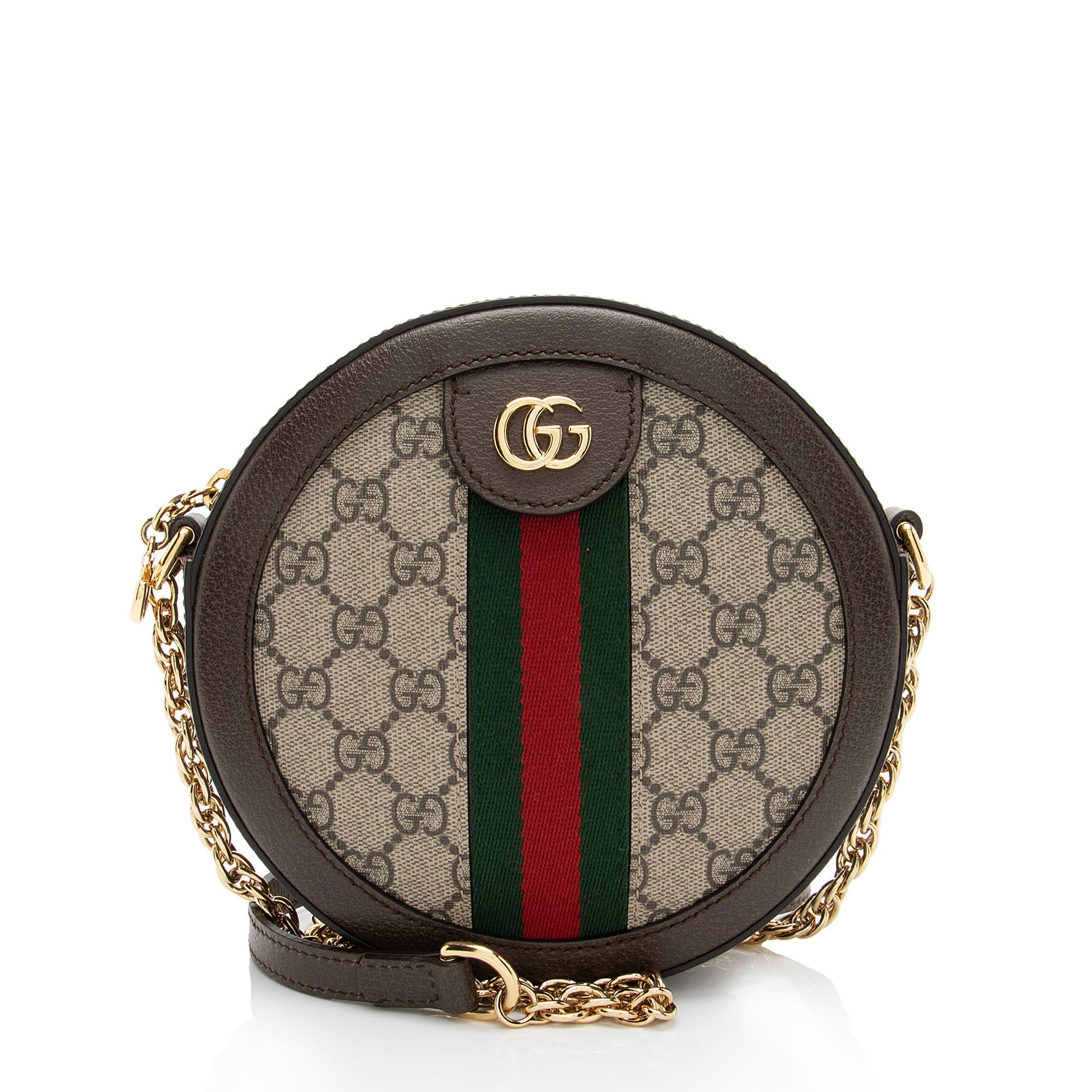 Gucci GG Supreme Ophidia Round Mini Shoulder Bag