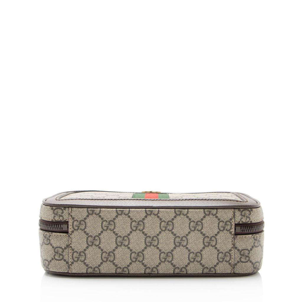 Gucci GG Supreme Ophidia Zip Around Small Crossbody