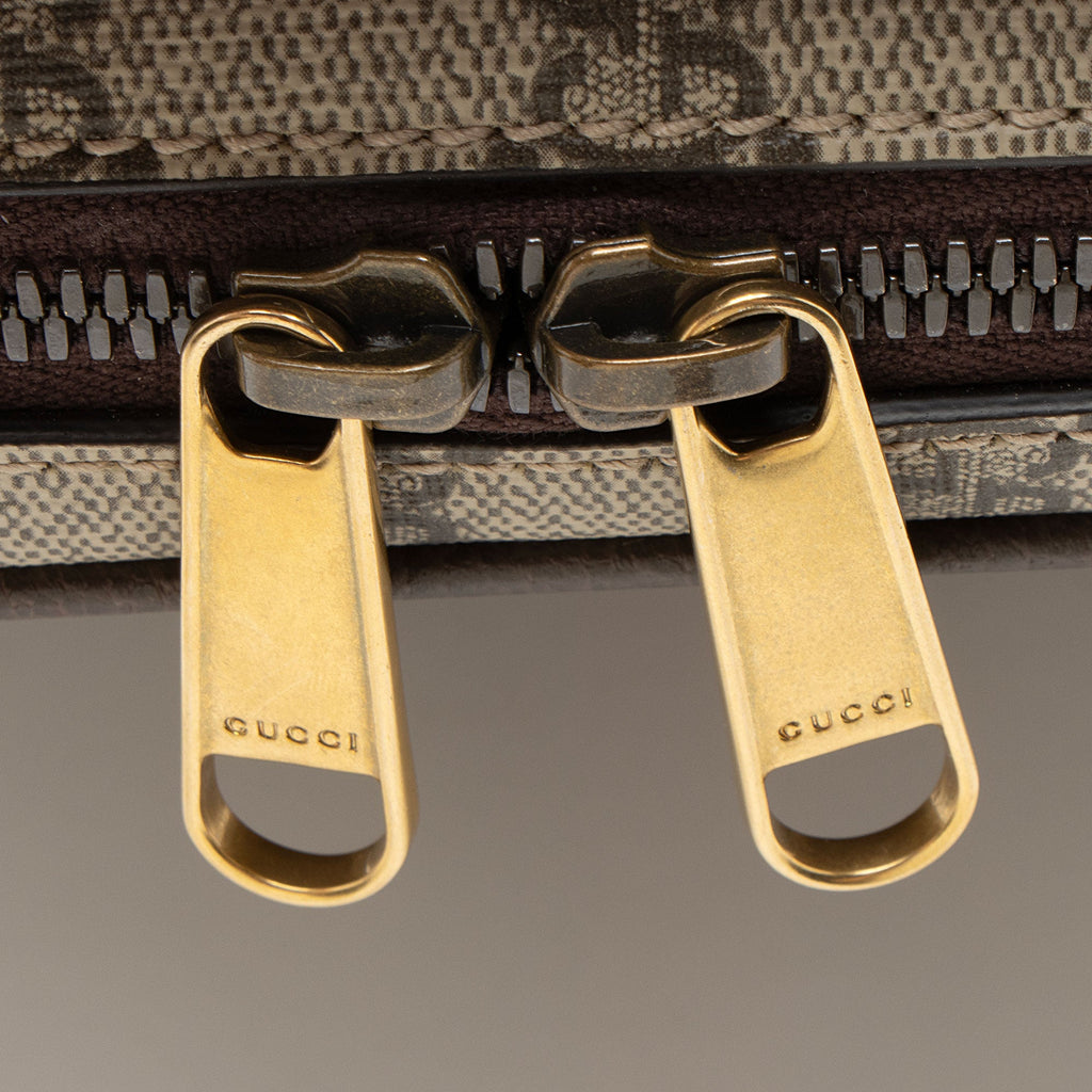 Gucci GG Supreme Ophidia Zip Around Small Crossbody