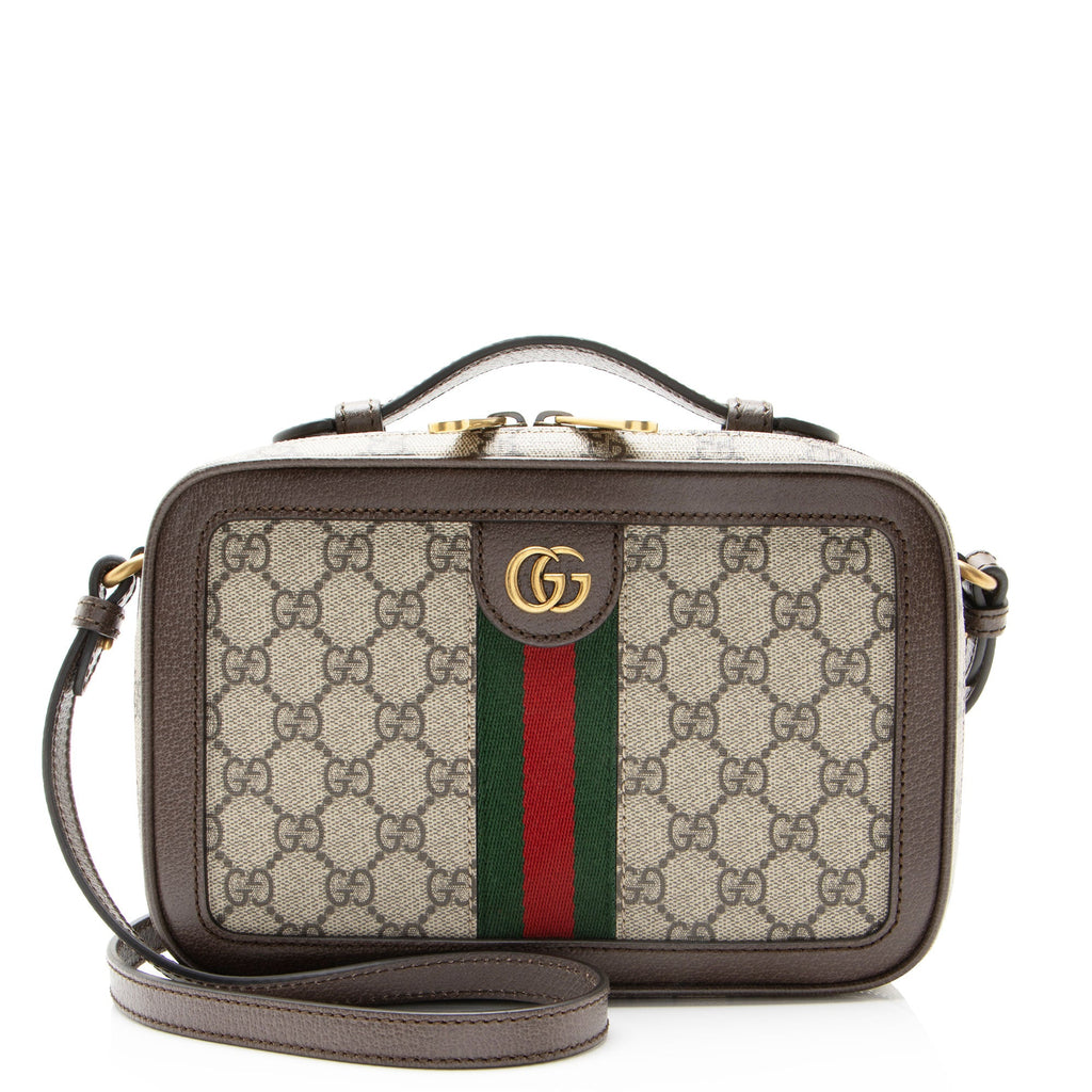 Gucci GG Supreme Ophidia Zip Around Small Crossbody