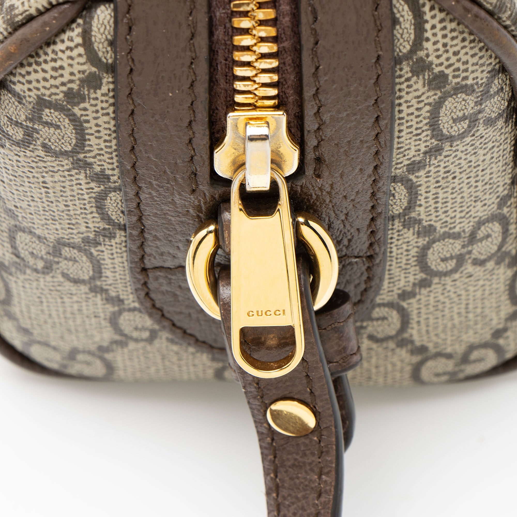 Gucci GG Supreme Ophidia Super Mini Boston Bag