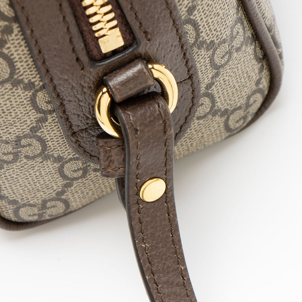 Gucci GG Supreme Ophidia Super Mini Boston Bag
