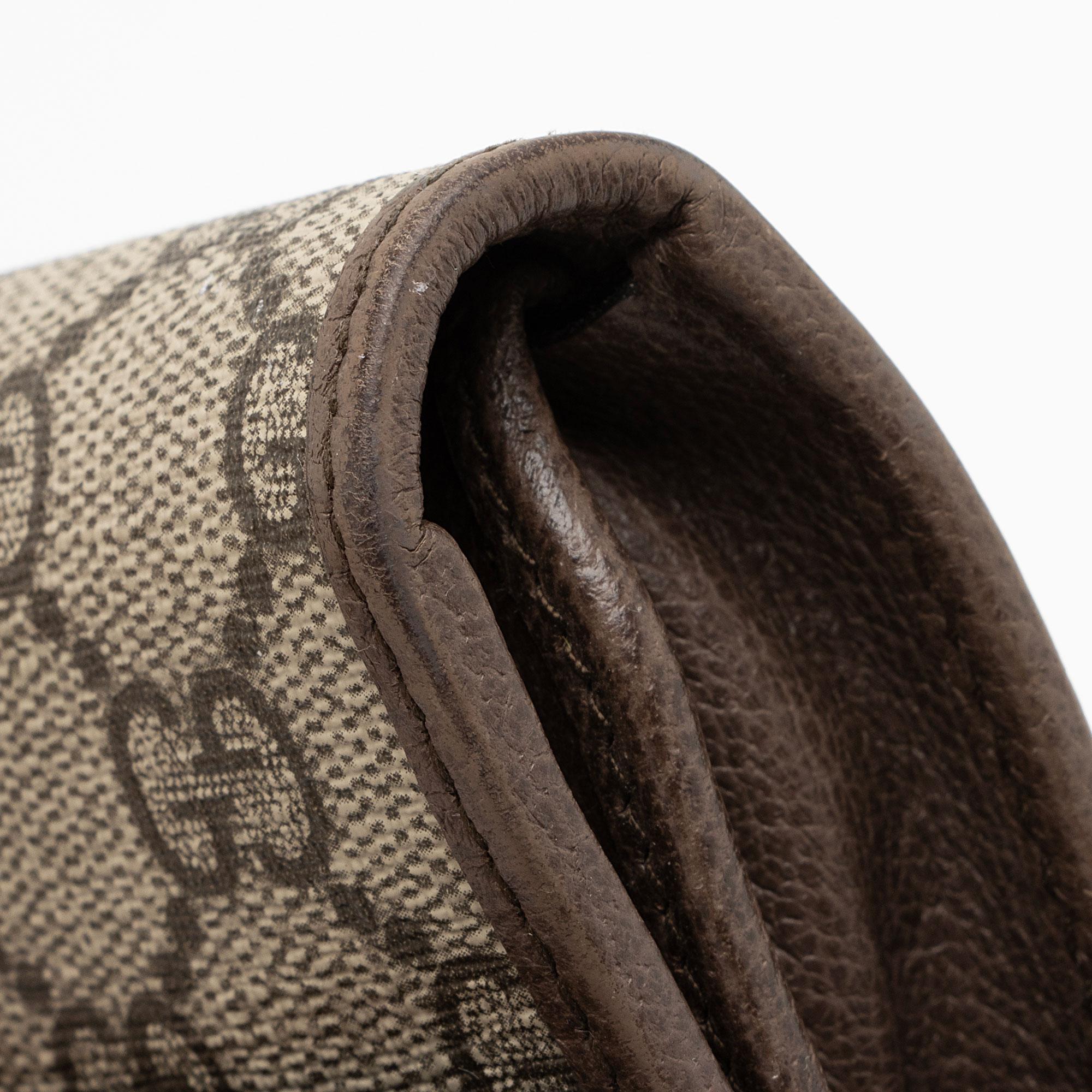 Gucci GG Supreme Ophidia Tri-Fold Wallet Crossbody Bag (SHF-qymUM5)