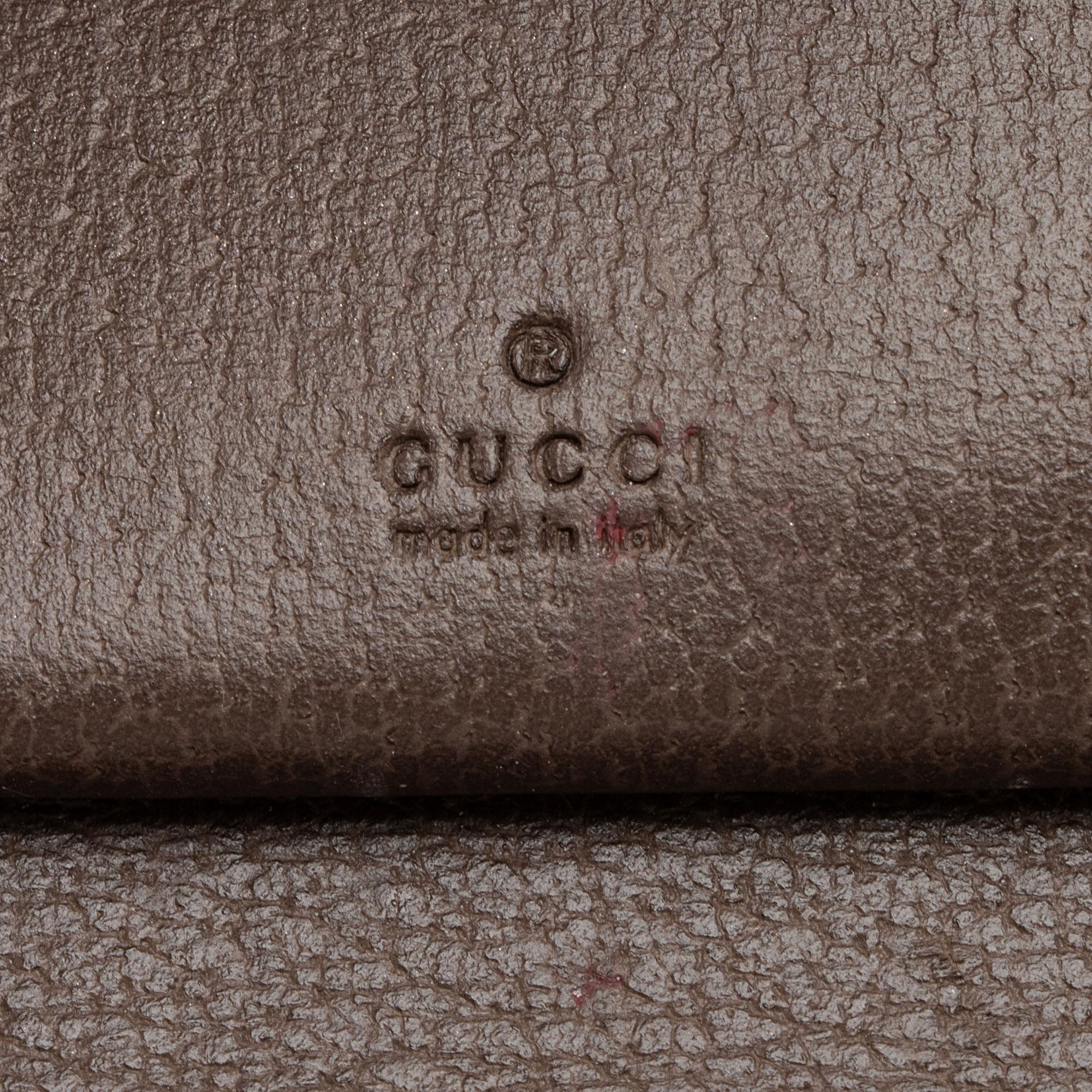 Gucci GG Supreme Ophidia Tri-Fold Wallet Crossbody Bag (SHF-qymUM5)