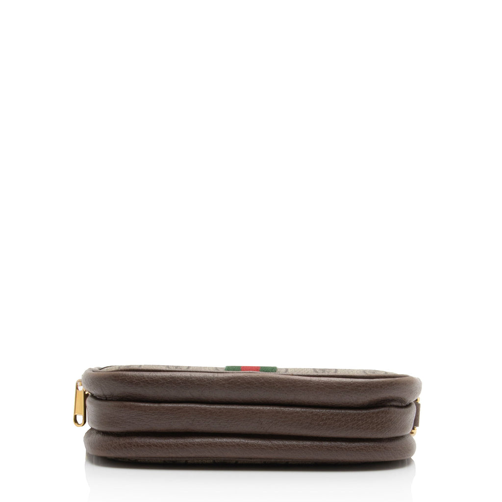 Gucci GG Supreme Ophidia Triple Zip Crossbody