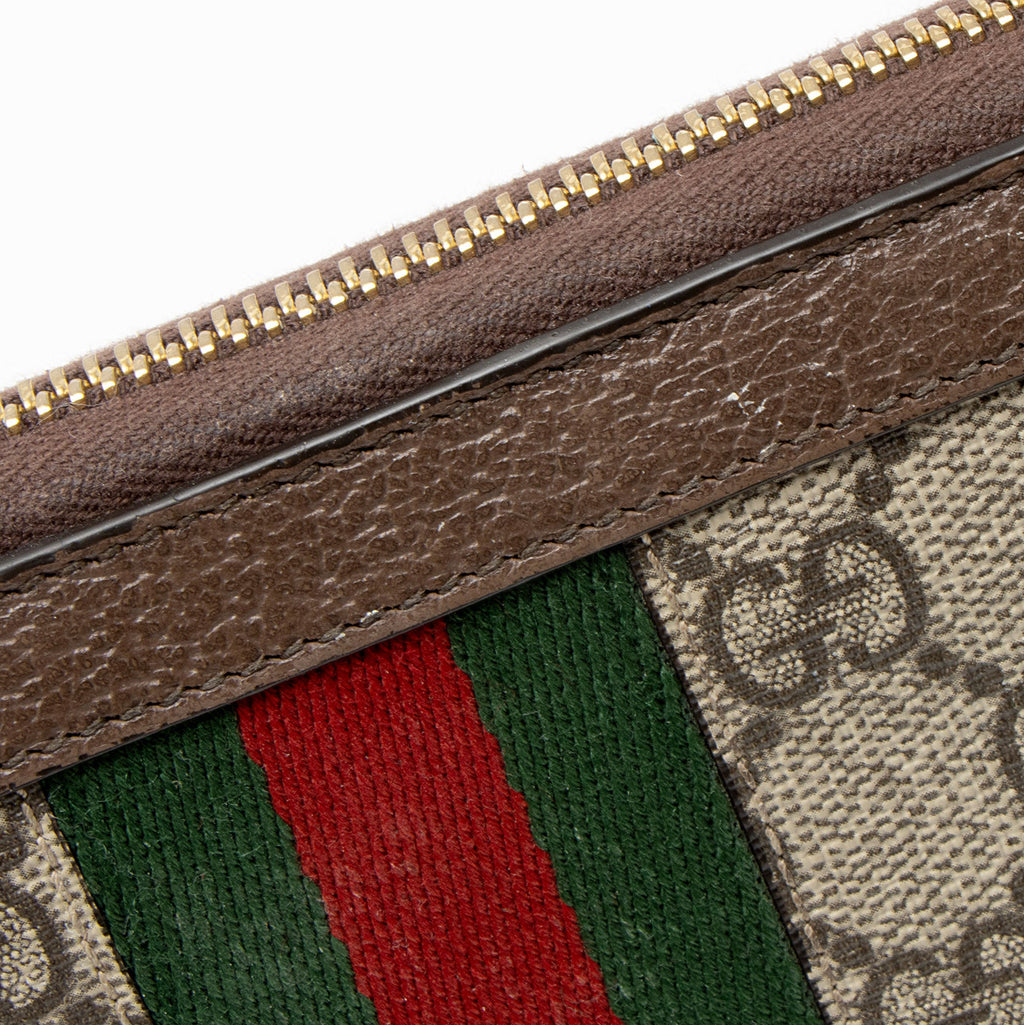 Gucci GG Supreme Ophidia Zip Around Wallet