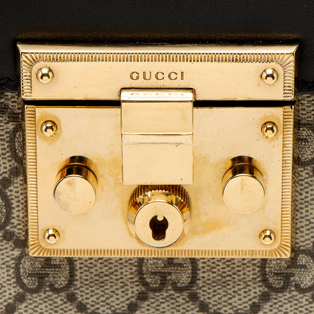 Gucci GG Supreme Padlock Medium Top Handle