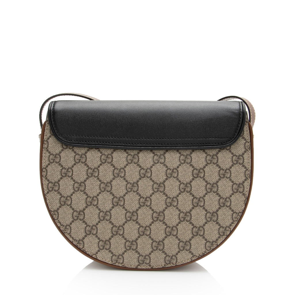 Gucci GG Supreme Padlock Saddle Small Shoulder Bag