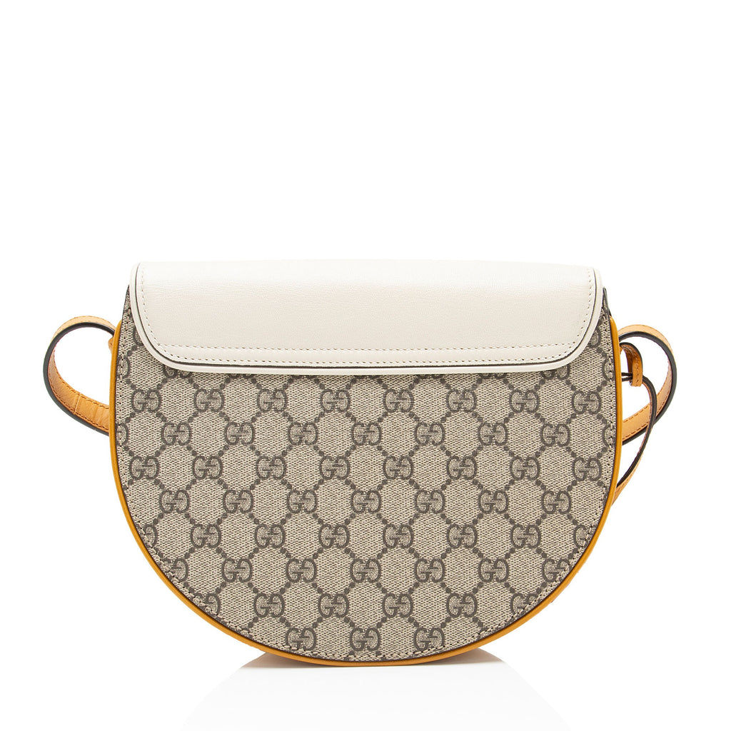 Gucci GG Supreme Padlock Saddle Small Shoulder Bag