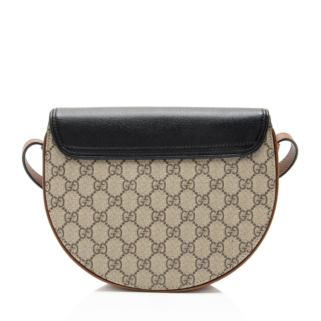 Gucci GG Supreme Padlock Saddle Small Shoulder Bag