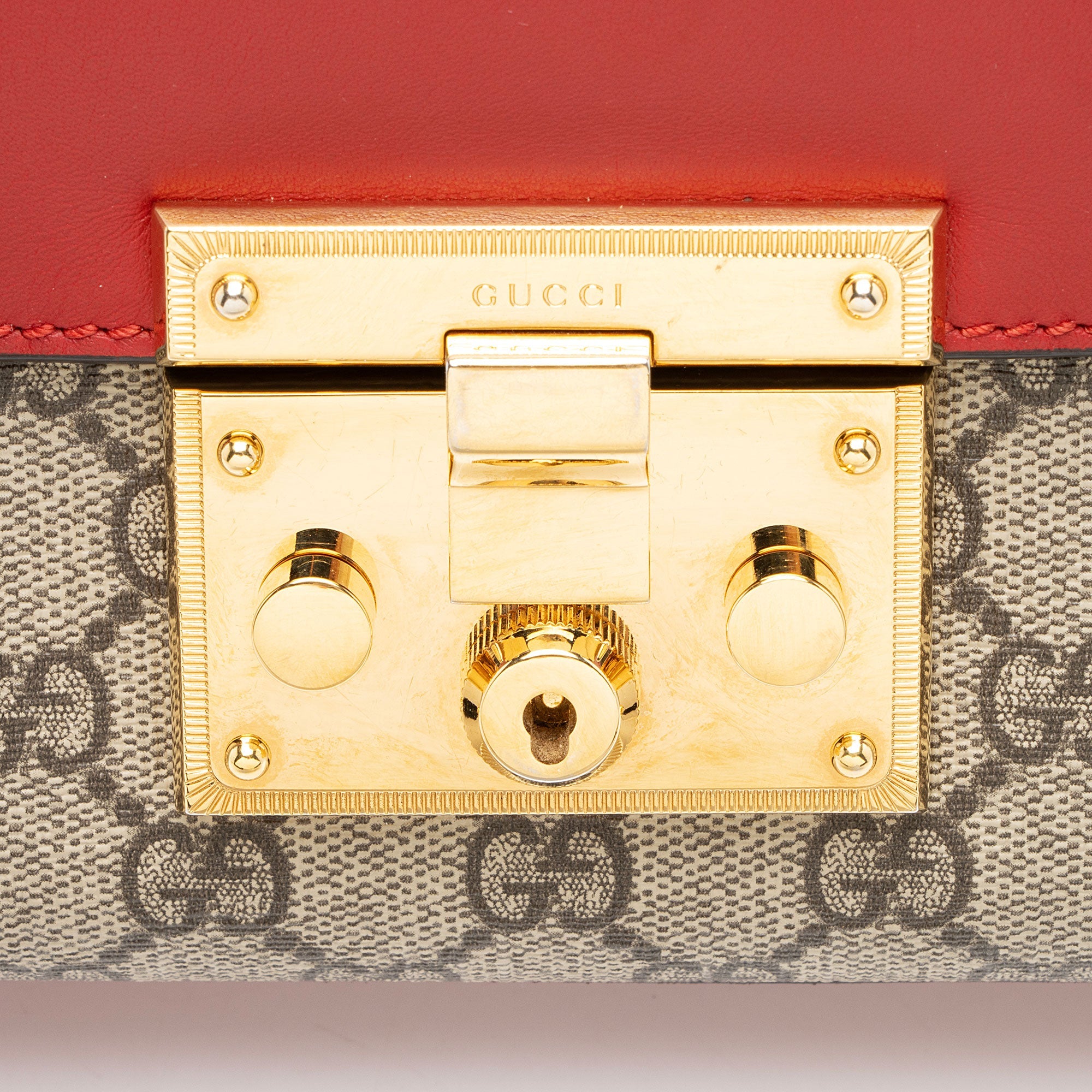 Gucci GG Supreme Padlock Small Shoulder Bag