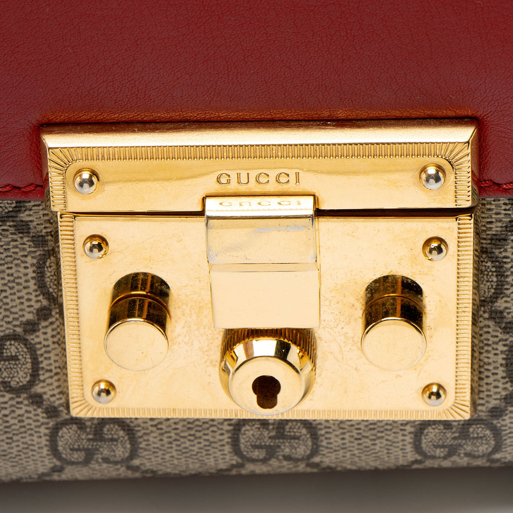 Gucci GG Supreme Padlock Small Shoulder Bag