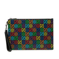Gucci GG Supreme Psychedelic Zip Clutch