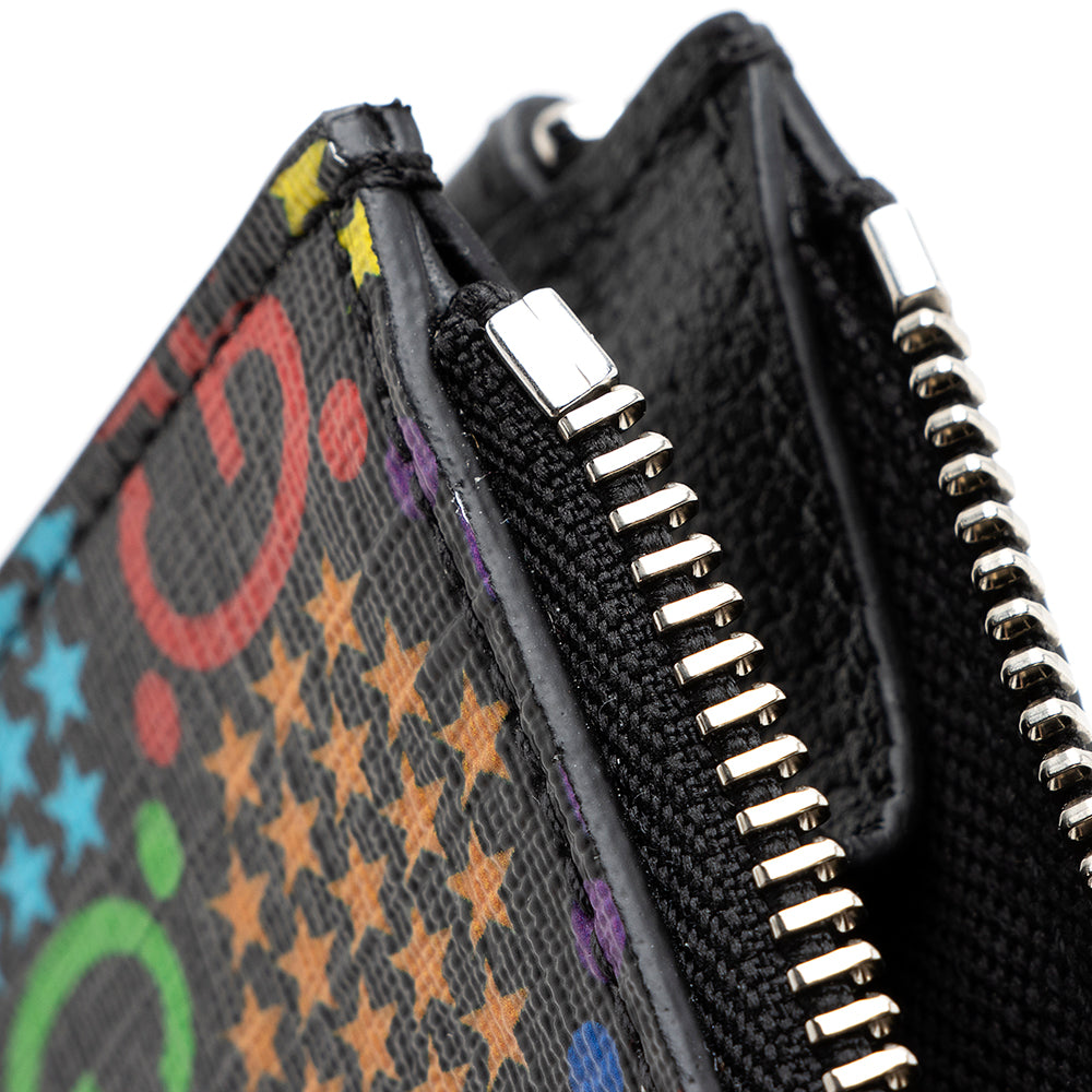 Gucci GG Supreme Psychedelic Zip Wristlet (SHF-20081)