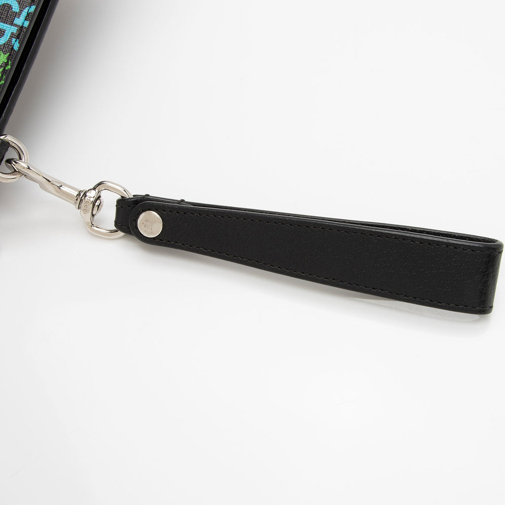 Gucci GG Supreme Psychedelic Zip Wristlet (SHF-dLxiT4)