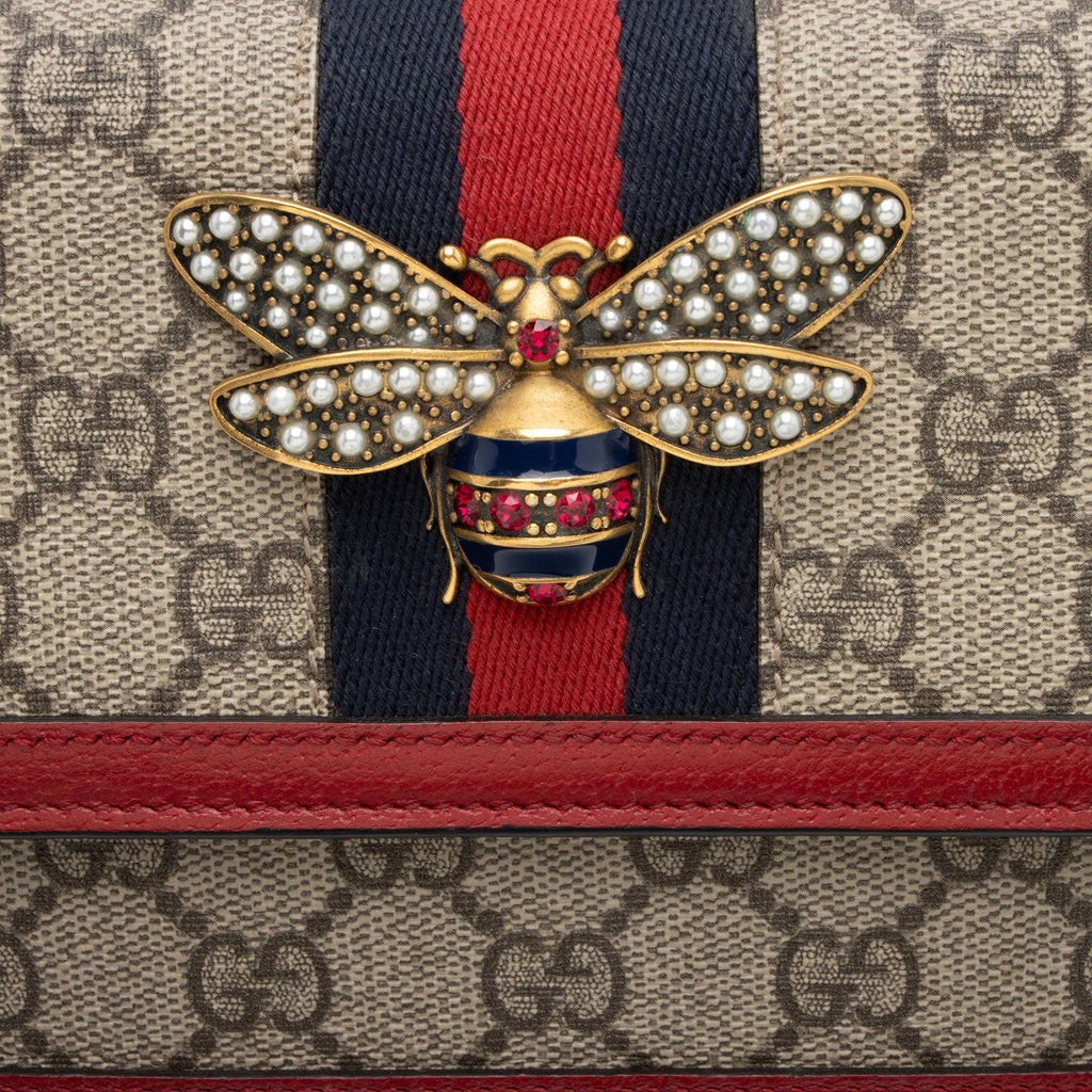 Gucci GG Supreme Queen Margaret Wallet on Chain