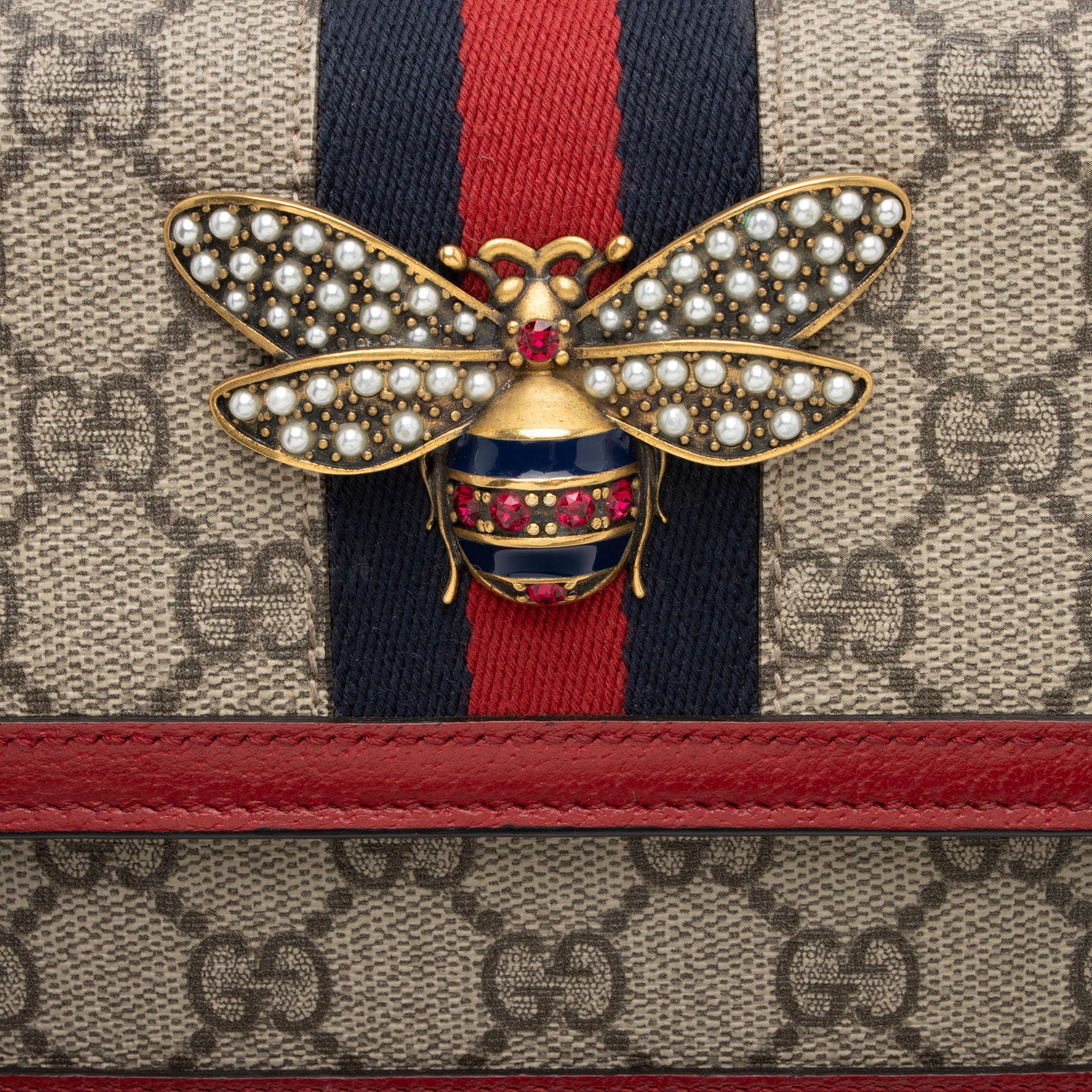 Gucci GG Supreme Queen Margaret Wallet on Chain