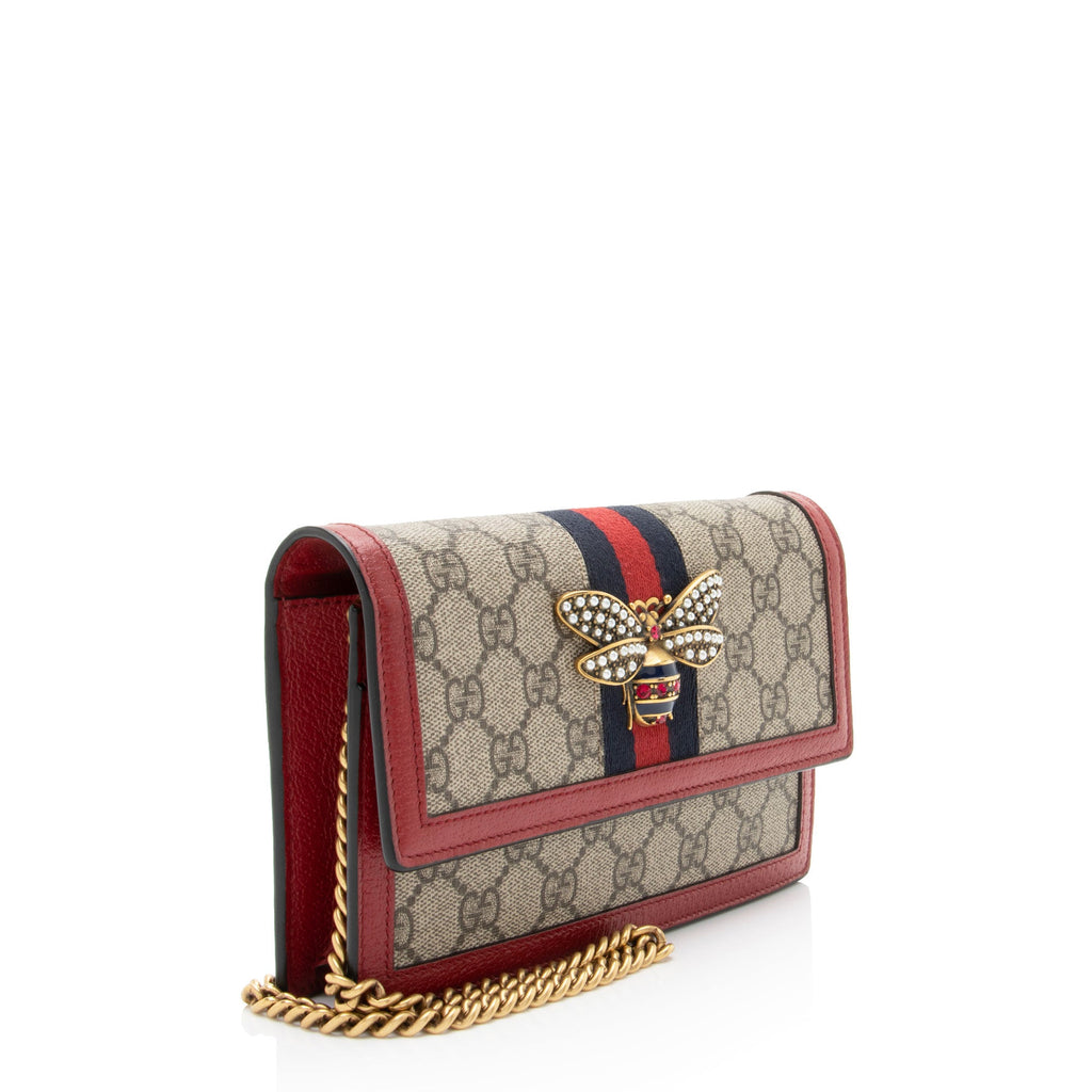 Gucci GG Supreme Queen Margaret Wallet on Chain