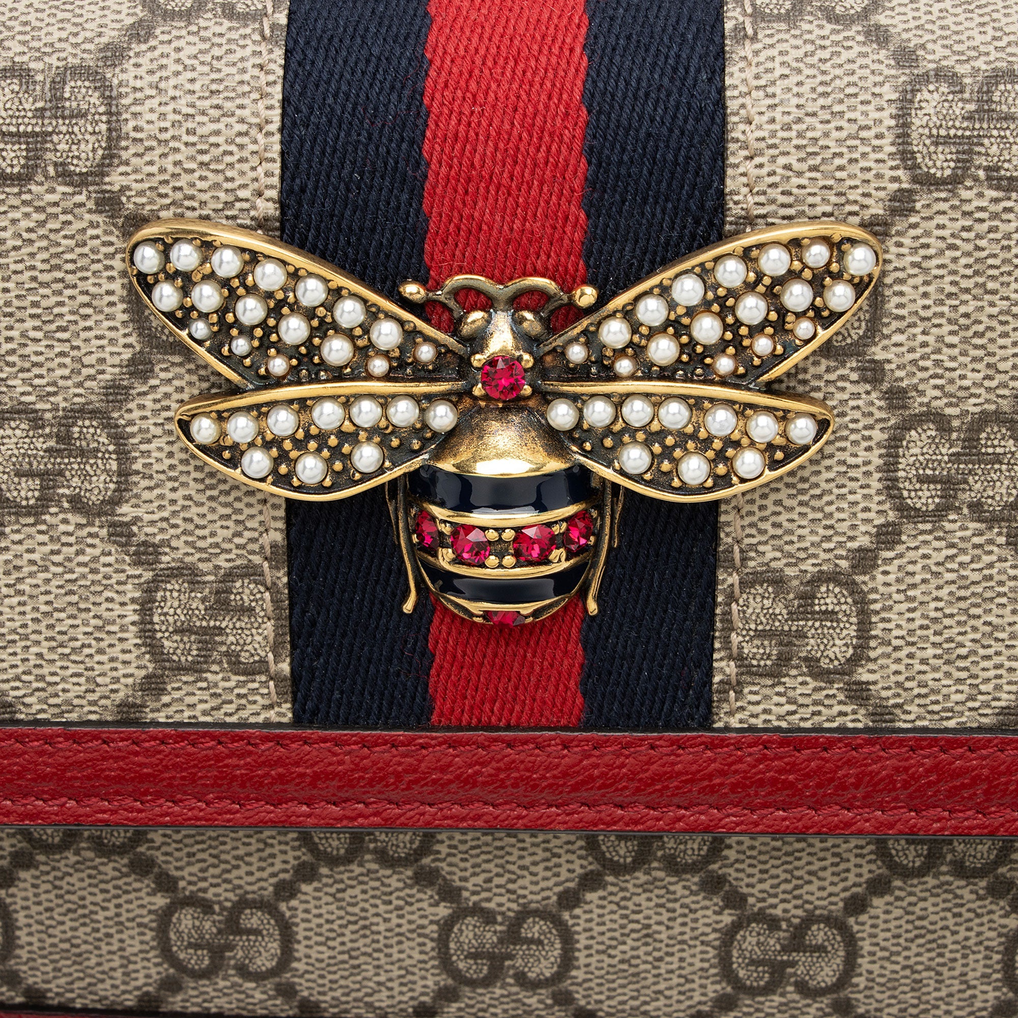 Gucci GG Supreme Queen Margaret Wallet on Chain