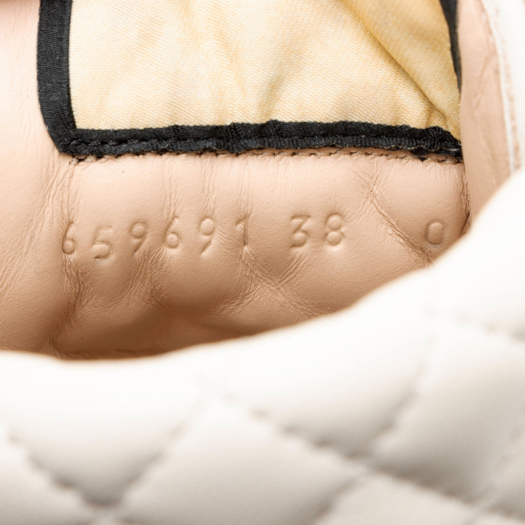 Gucci GG Supreme Quilted Calfskin Combat Boots - Size 8 / 38 (SHF-TXmeiw)