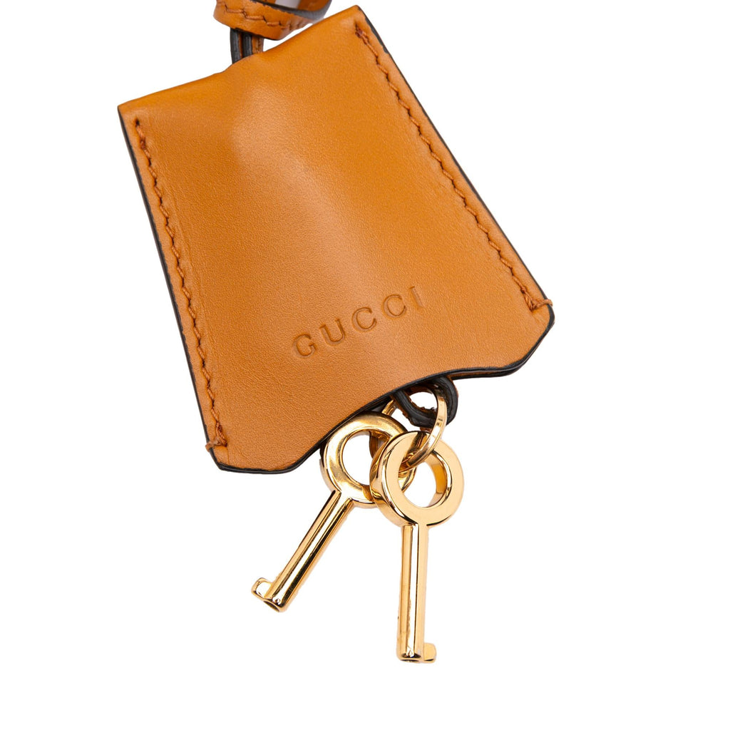 Gucci GG Supreme Saddle Padlock Crossbody