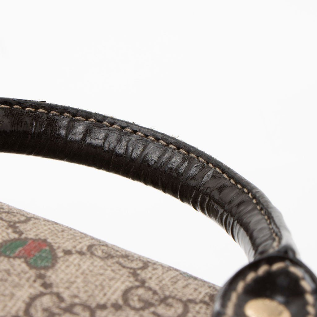 Gucci GG Supreme Tattoo Hearts Joy Boston Bag