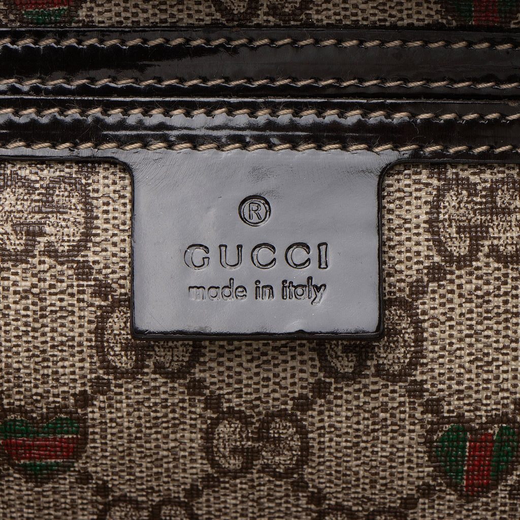Gucci GG Supreme Tattoo Hearts Joy Boston Bag