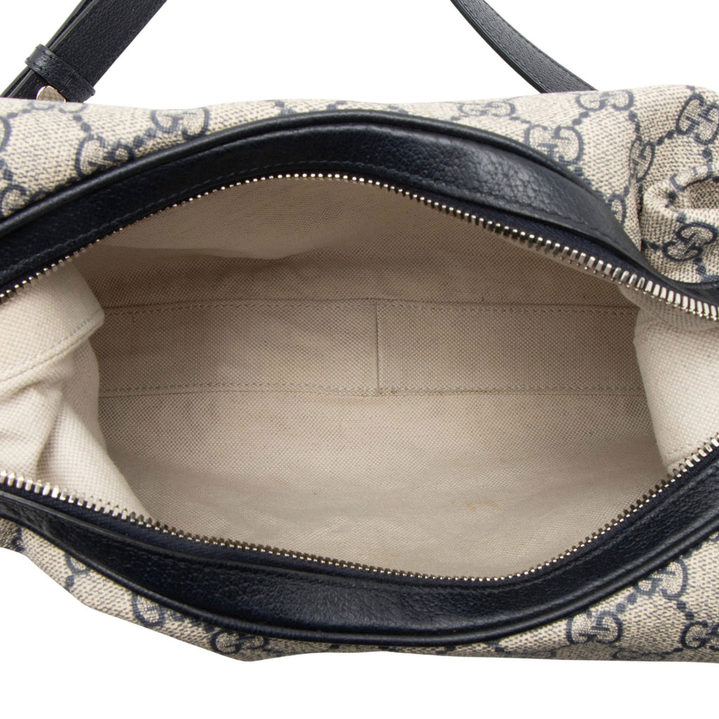 Gucci GG Supreme Web Attache Large Shoulder Bag