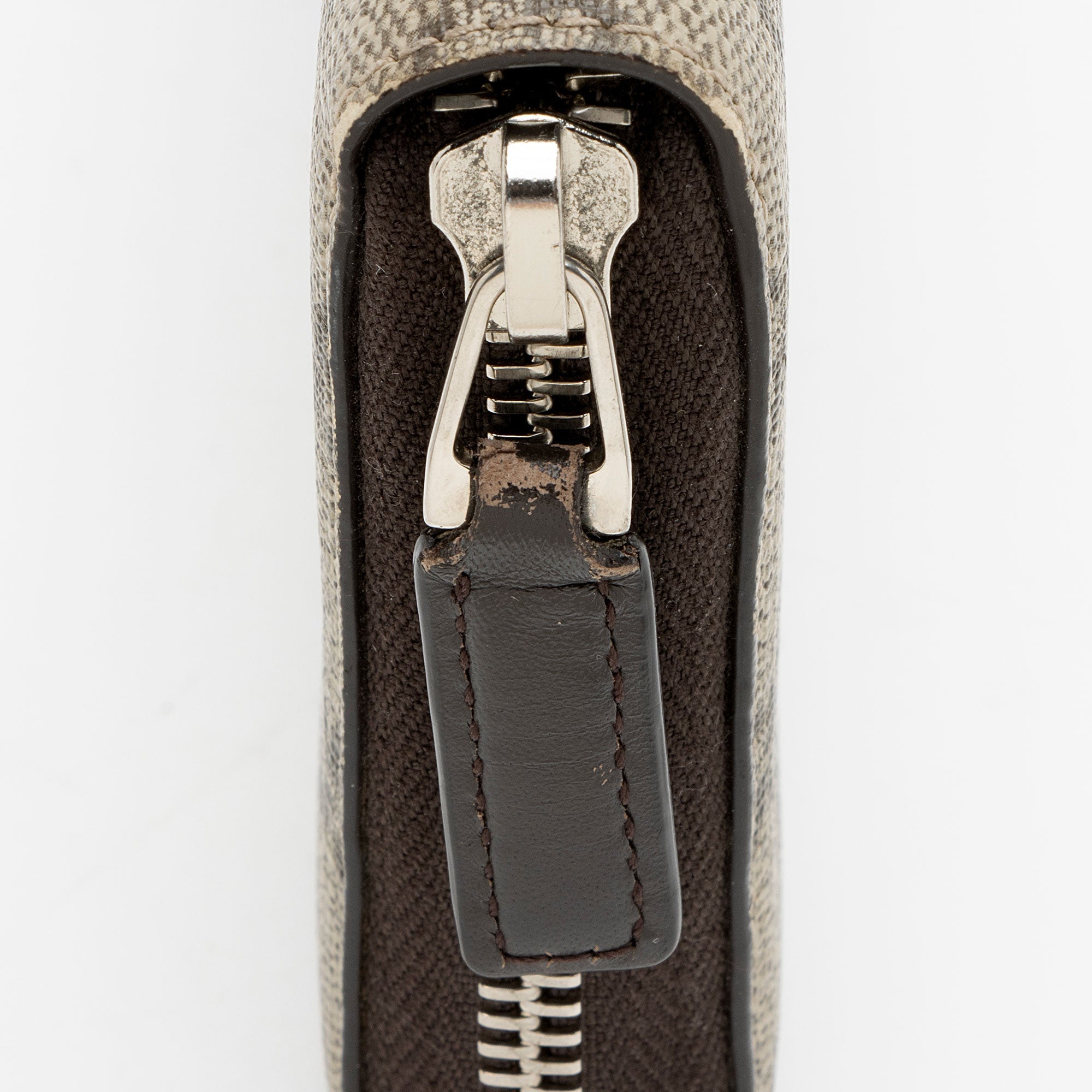 Gucci GG Supreme Web Bee Zip Around Wallet