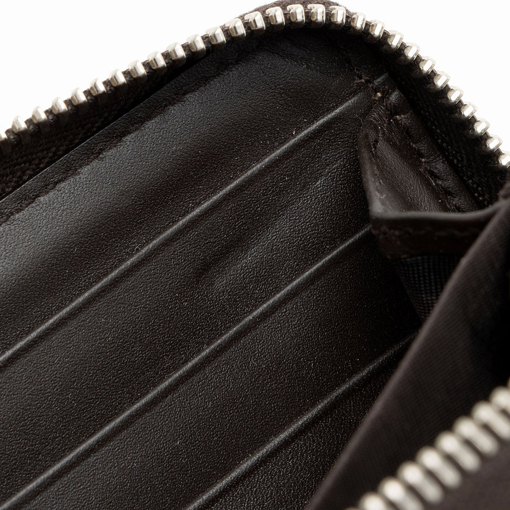 Gucci GG Supreme Web Bee Zip Around Wallet
