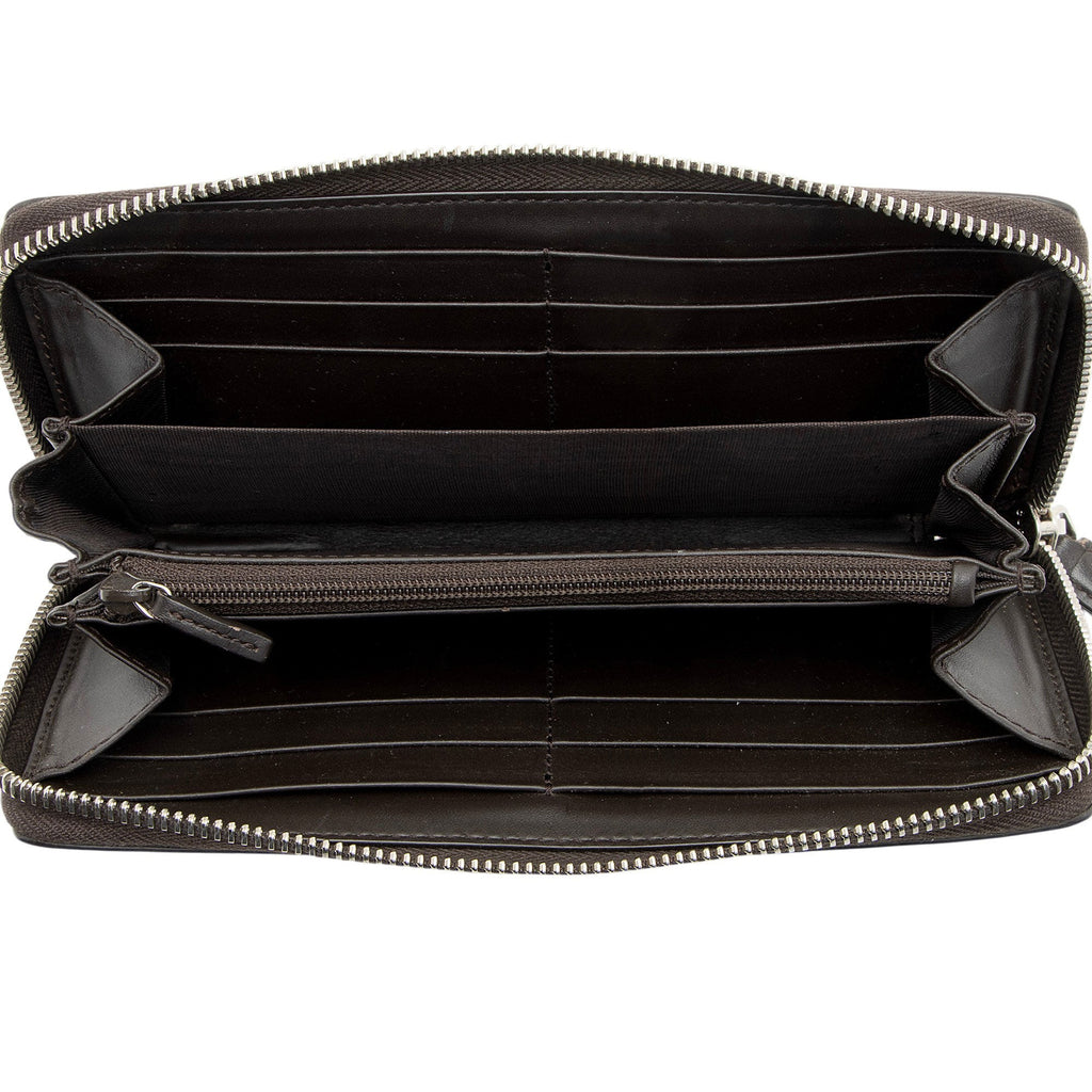 Gucci GG Supreme Web Bee Zip Around Wallet