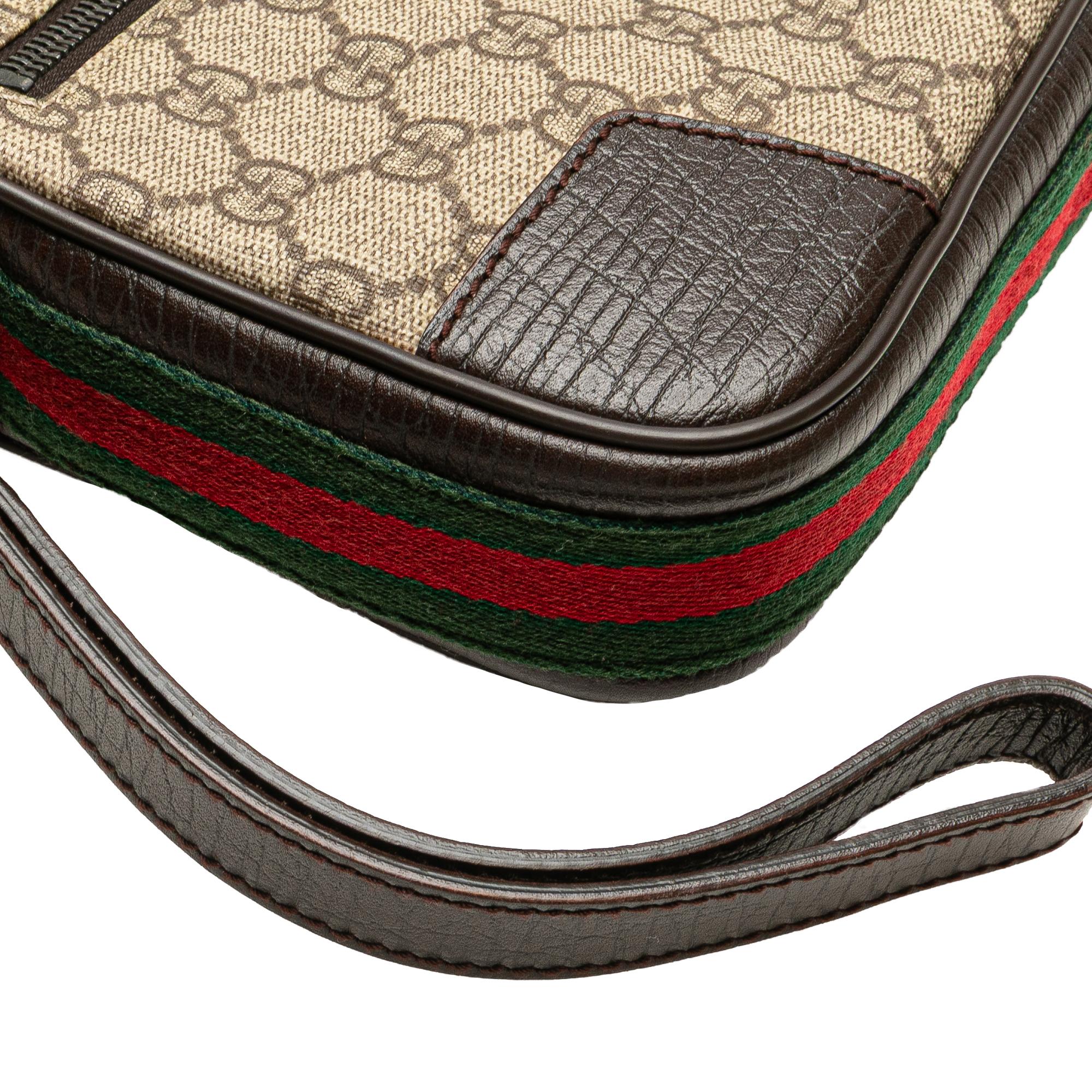 Gucci GG Supreme Web Clutch
