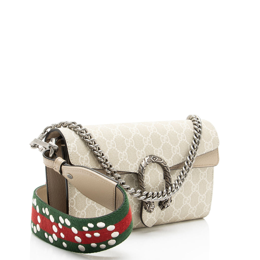 Gucci GG Supreme Web Dionysus E/W Small Flap Bag
