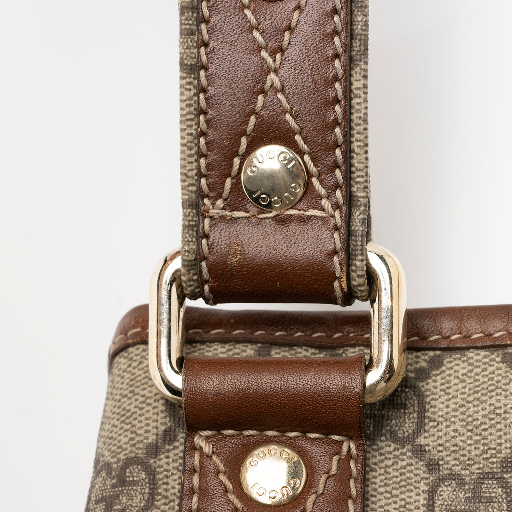 Gucci GG Supreme Web Loop Flat Messenger Bag (SHF-23803)