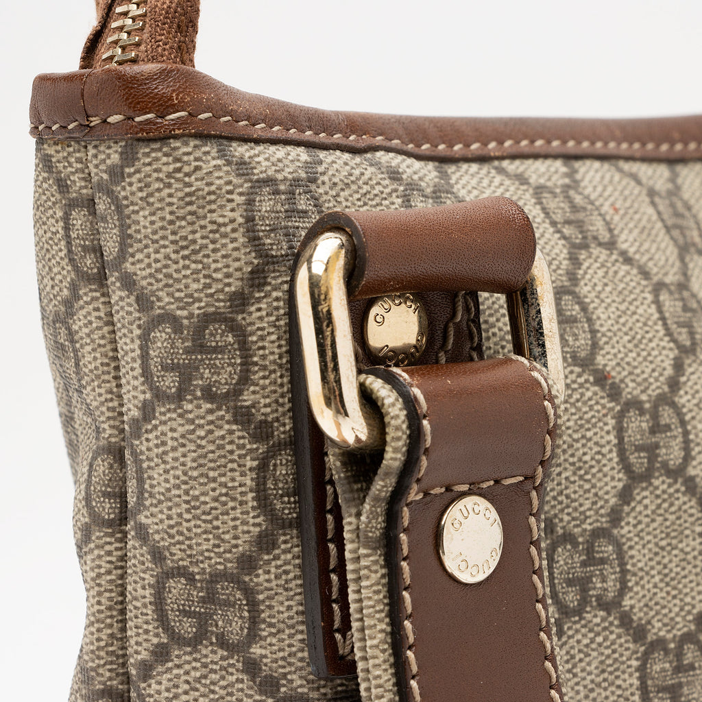 Gucci GG Supreme Web Loop Flat Messenger Bag (SHF-23803)