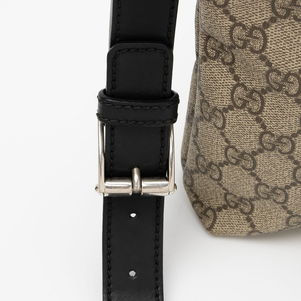 Gucci GG Supreme Web Flat Square Messenger (SHF-GbtPJA)