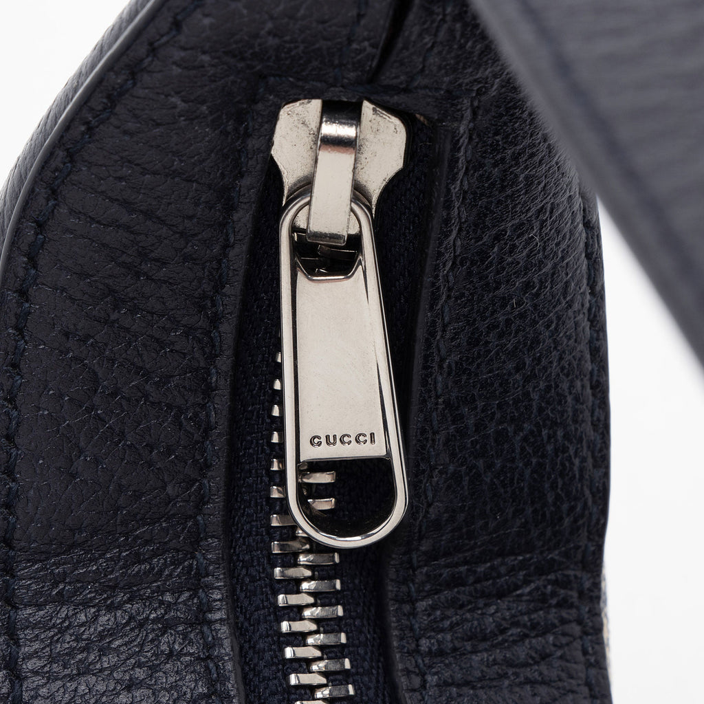 Gucci GG Supreme Web Ophidia Half Moon Mini Hobo