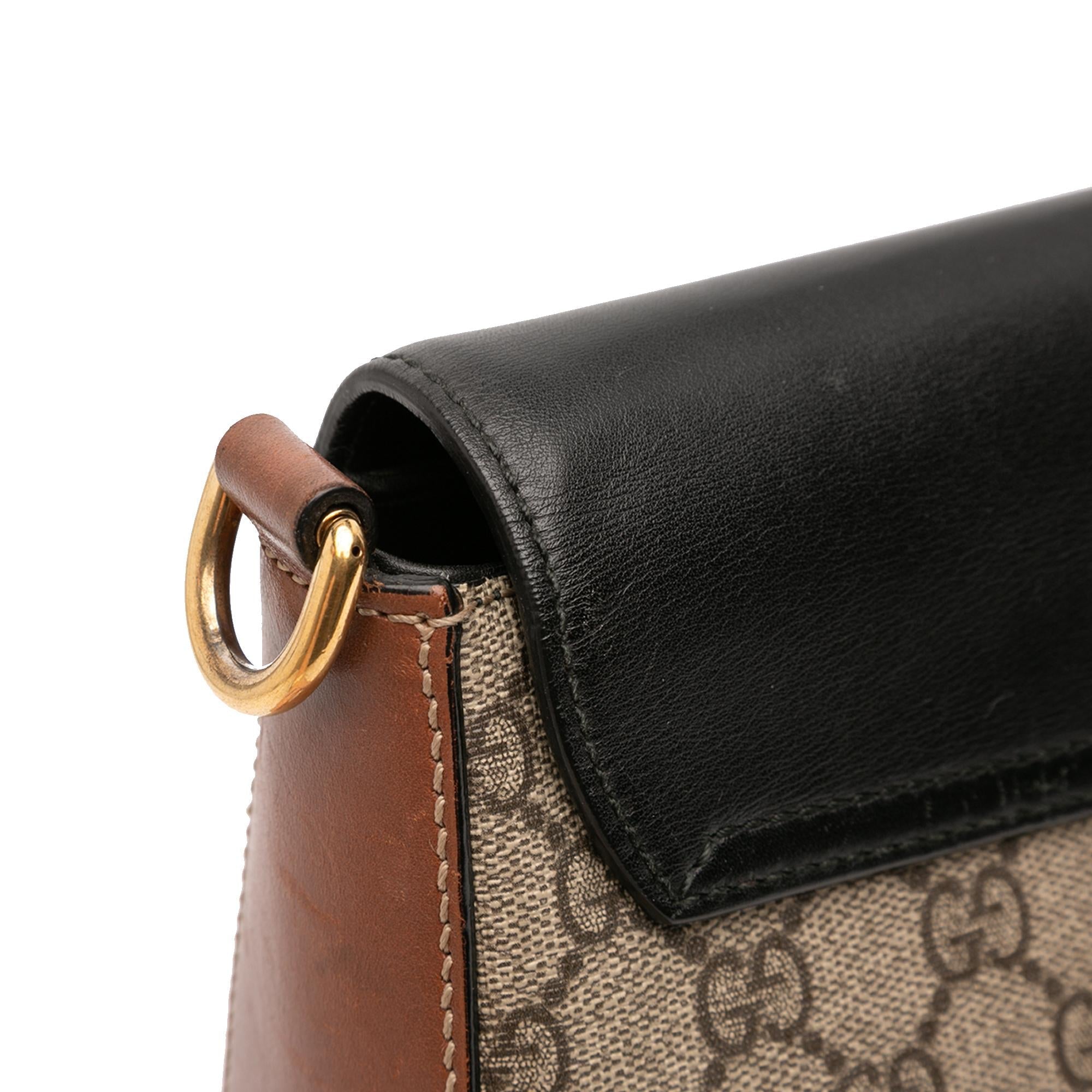 Gucci GG Supreme Web Padlock Crossbody