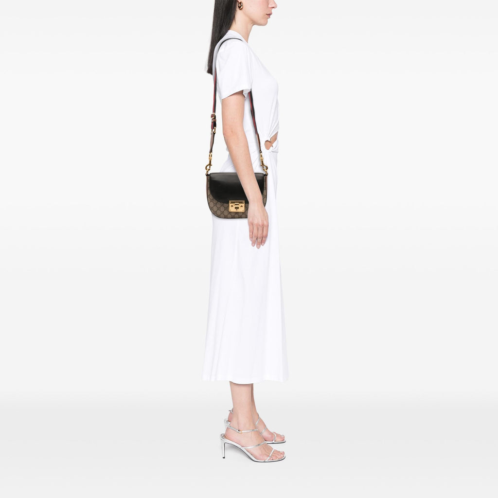 Gucci GG Supreme Web Padlock Crossbody