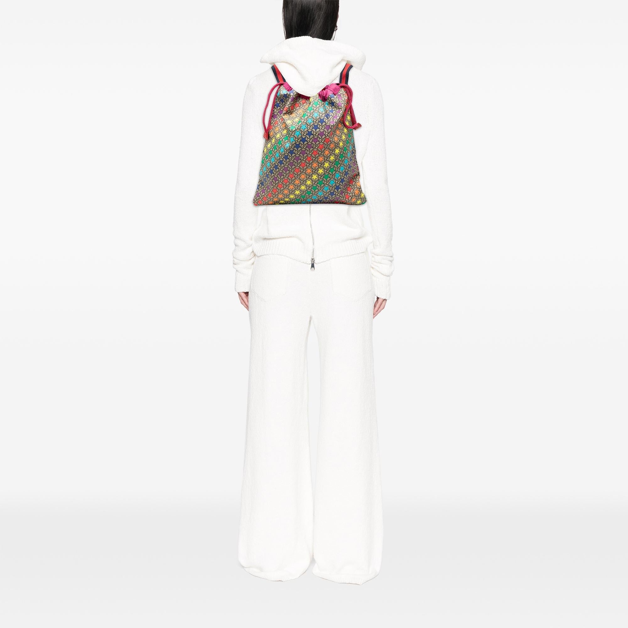 Gucci GG Supreme Web Star Print Childrens Backpack